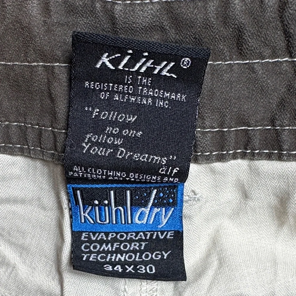 Kuhl men’s size 34x30 tan cargo pants